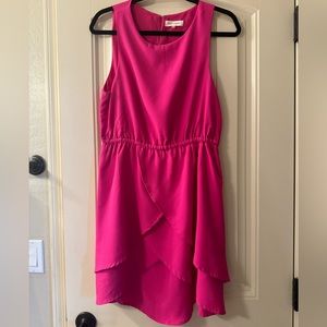 Hot Pink Midi Dress